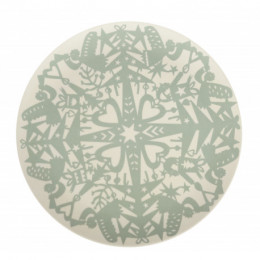 Set de 4 assiettes en bambou - Hiver - large