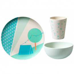 Set repas enfant en bambou - Tent