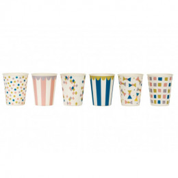 Set de 6 gobelets en bambou - Cirque