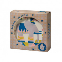 Set de 6 assiettes en bambou - Cirque
