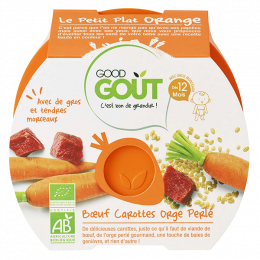 Boeuf, carottes et orge perlé - 220 g - à partir de 12 mois