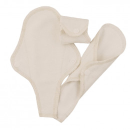Protège-slips et strings lavables en coton BIO - Naturel - pack de 3