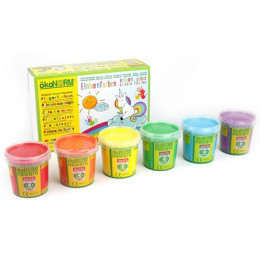 Peinture à doigts - 6 couleurs licornes - à partir de 3 ans