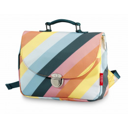 Cartable small Stripe Rainbow