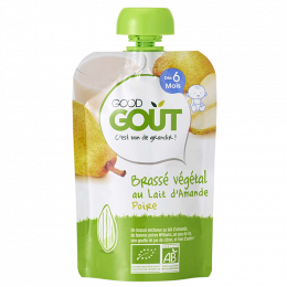 Brassé Végétal au lait d'amande - Poire - 90 g - Dès 6 mois