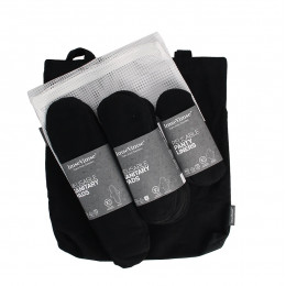 Kit de départ pour période menstruelle. Serviettes hygiéniques lavables en coton BIO - Noir
