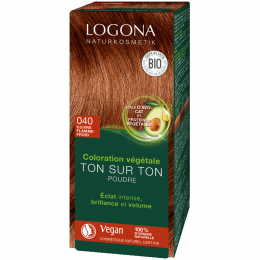 Soin colorant végétal en poudre - 040 Cuivre flamme