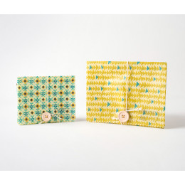 Pochette cirée pour collations - petite - motifs aléatoires