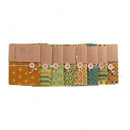 Pochette cirée pour tartines - moyenne - motifs aléatoires