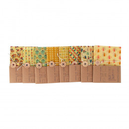 Pochette cirée pour collations - petite - motifs aléatoires