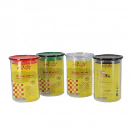Bocal en verre avec couvercle hermétique - 800 ml