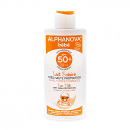 Lait solaire BIO - Bébé - très haute protection SPF 50 - 125 g