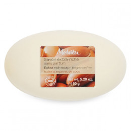 Savon extra riche à l'huile d'argan et de coco - sans parfum - 150 g