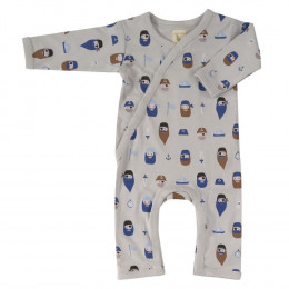 Pyjama kimono en coton BIO - Pirates gris