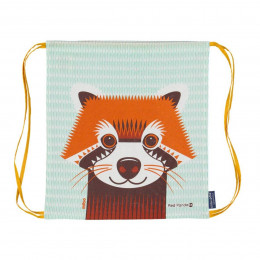 Sac d'activités enfant en coton BIO - Panda roux