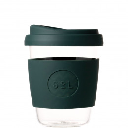 Gobelet en verre avec capuchon à bec - 355 ml - Deep sea Green