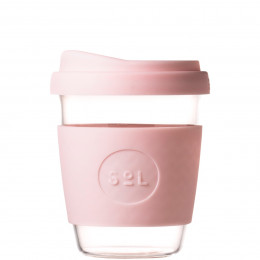 Gobelet en verre avec capuchon à bec - 355 ml - Perfect Pink