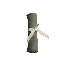 Lange en mousseline bio - Vert olive