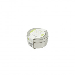 Trio de petites boîtes rondes gigognes en inox - Kadapa