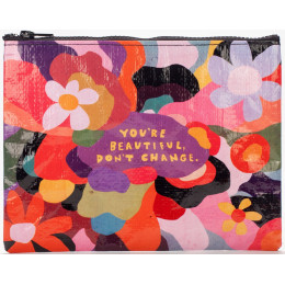 Trousse en matériaux recyclés - You'are beautiful