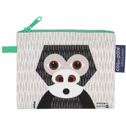 Mini trousse - porte monnaie en coton BIO - Gorille