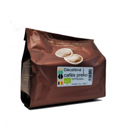 Café BIO - pads décaféiné - 18 pads