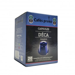 Café BIO - capsule décaféiné - 20 capsules