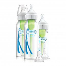 Kit de démarrage Options+ - biberons anti-coliques - col étroit - Lot de 3