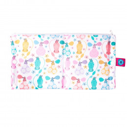 Pochette de transport hygiénique - Bloom & Nora - 2 compartiments - Eau