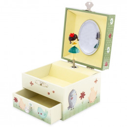 Coffret à bijoux musical en bois - Pomme - à partir de 3 ans