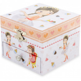 Coffret à bijoux musical en bois - Cupcake - à partir de 3 ans