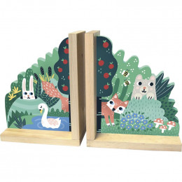 Serre-livres en bois