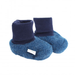 Chaussons en polaire de laine - Jeans