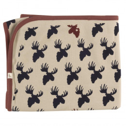Couverture réversible en coton BIO Elan Pumice