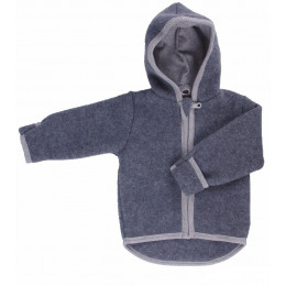 Gilet veste à capuche - Polaire de laine - Anthracite