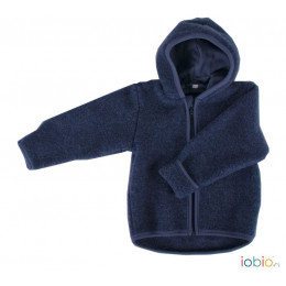 Gilet veste à capuche - Polaire de laine - Jeans