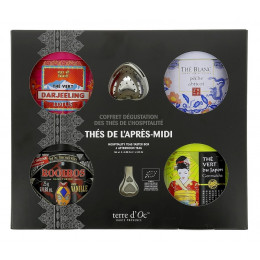Coffret cadeau dégustation - Thés de l'après-midi - 4 boîtes en métal