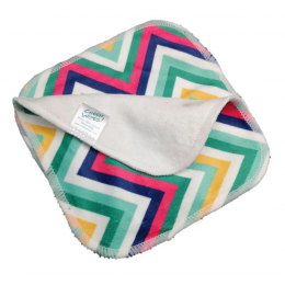 Lingettes minky - Lignes colorées - Lot de 25