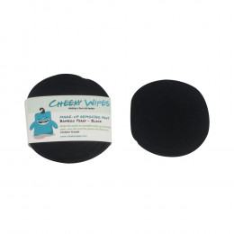 Lingettes démaquillantes - Bambou terry - Noir - Lot de 10