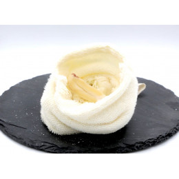 Gant éponge de toilette ultra doux - Porte Savon écru