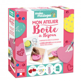Figurines à mouler et à décorer - Mon atelier - Boîte à bijoux - à partir de 8 ans