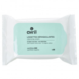 Lingettes démaquillantes à l'aloe vera - 25 pièces
