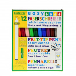 12 feutres Easy fins lavables - à partir de 3 ans