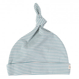 Bonnet - Rayures fines - turquoise