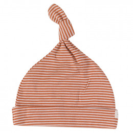 Bonnet - Rayures fines - sienna