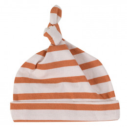 Bonnet - Rayures bretonnes - sienna