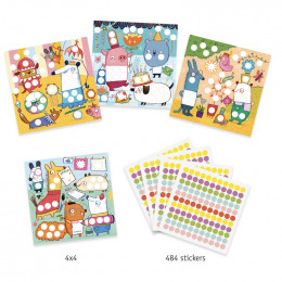 Stickers pour les petits - Avec des gommettes rondes