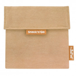 Pochette lavable et réutilisable Snack'n'Go - Nature Brown