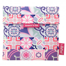 Pochette lavable et réutilisable Snack'n'Go - Patchwork Purple