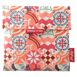 Pochette lavable et réutilisable Snack'n'Go - Patchwork Orange
